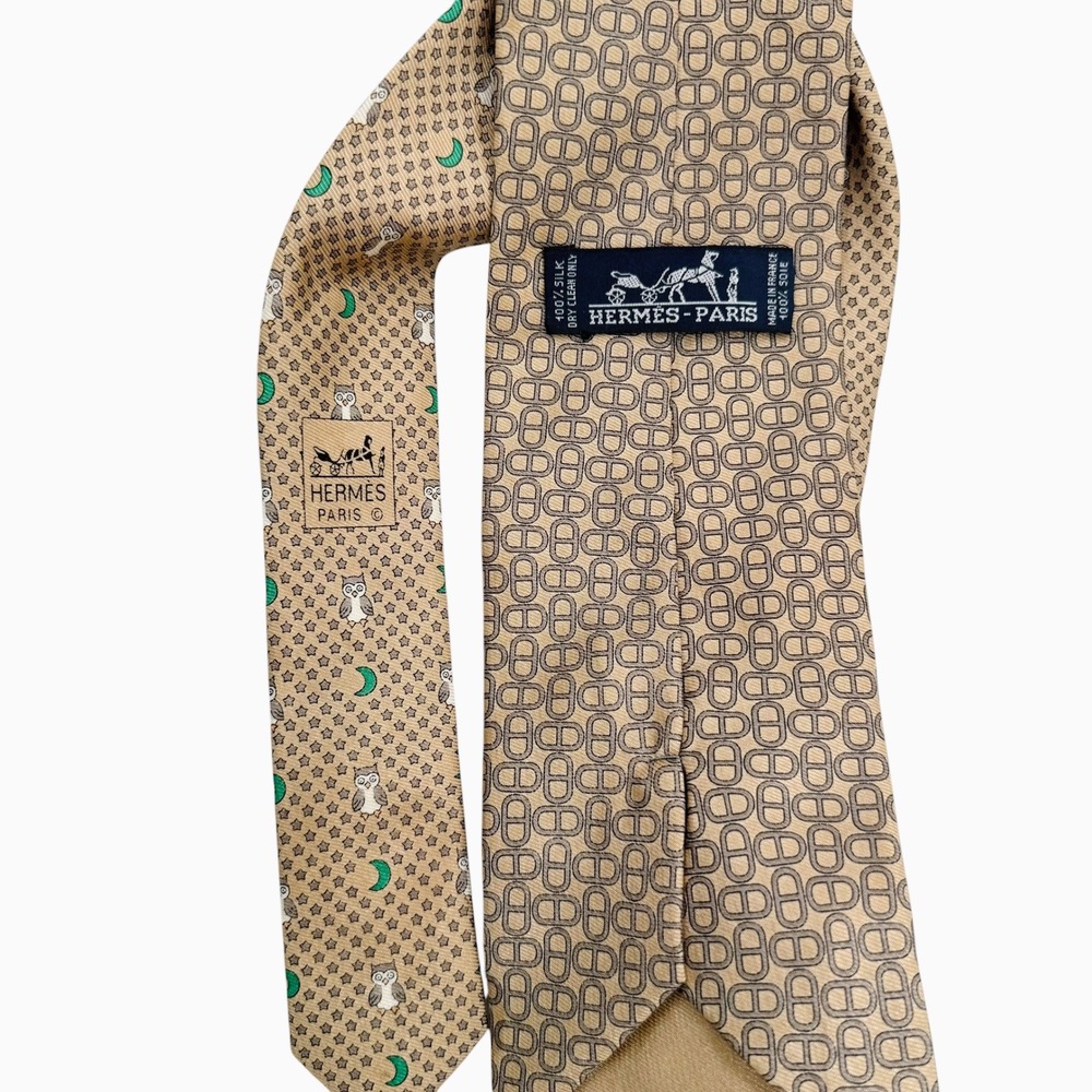 Designer Silk Tie Lot 5pc Hermes Fendi Paolo Gucci Vintage Baroque Equestrian - Picture 10 of 13